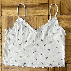 Cotton On Cropped Floral Tank Top